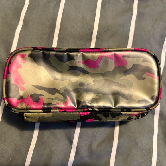 Lug Double Decker Cosmetic Case in Camo Orchid - Picture 8 of 8